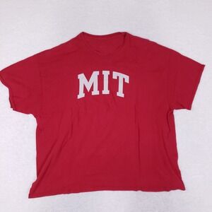 Fanatics MIT T-Shirt Mens XL Red Short Sleeve Collegiate Varsity Academic Tee
